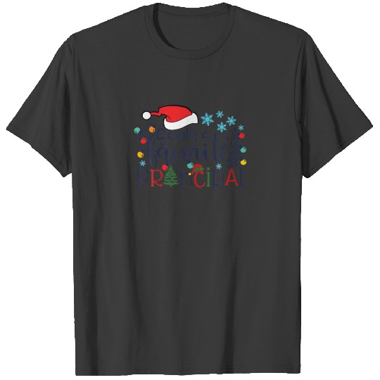 Santas Favorite Principal Santa Hat Christmas Tree T-shirt