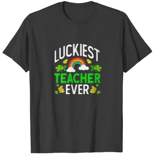 Luckiest Teacher Ever- Irish St Patricks Day T-shirt