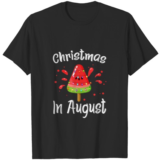 Christmas In August Melon Ice Cream Melon Xmas Sum T-shirt