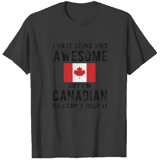 Proud Canadian Flag Canada Heritage Canadian Roots Sweat T-shirt
