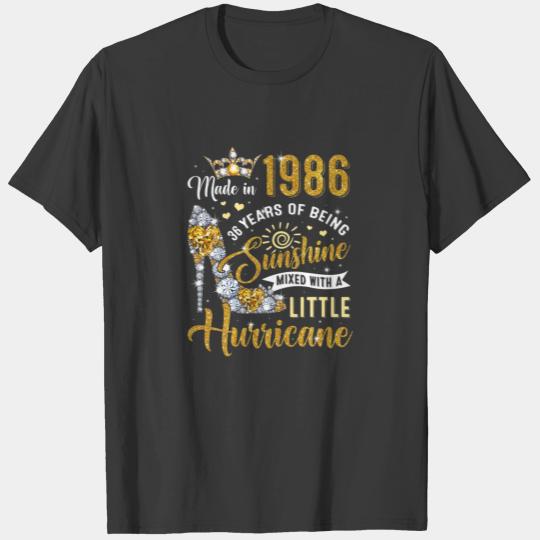 Made In 1986 36 Year Old Gifts Womens Sunshine 36T T-shirt