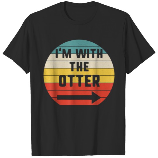 Discover I'm With Otter Halloween Matching Couple Costume T-shirt