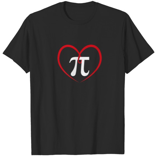 Funny Heart Happy PI Day Math Teacher T-shirt