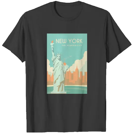 Vintage Statue of Liberty New York City Travel T-shirt