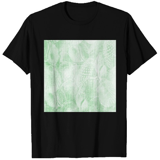 Light Green Shell Pattern T-shirt