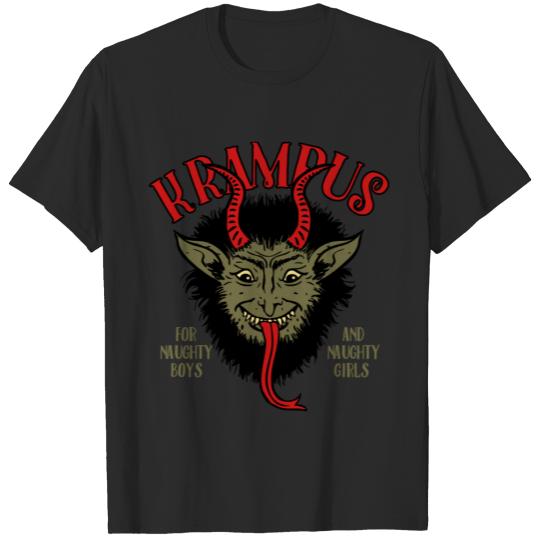 Krampus Face Naughty T-shirt