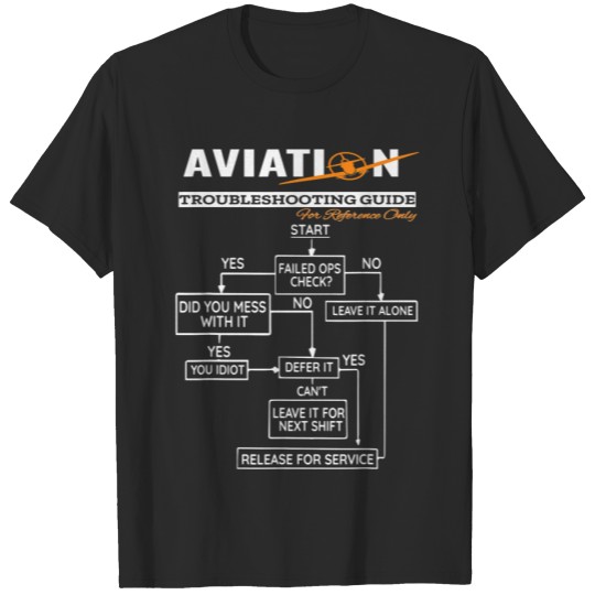 Airplane Pilot Aviation Trouble Shooting Guide Plus Size T-shirt
