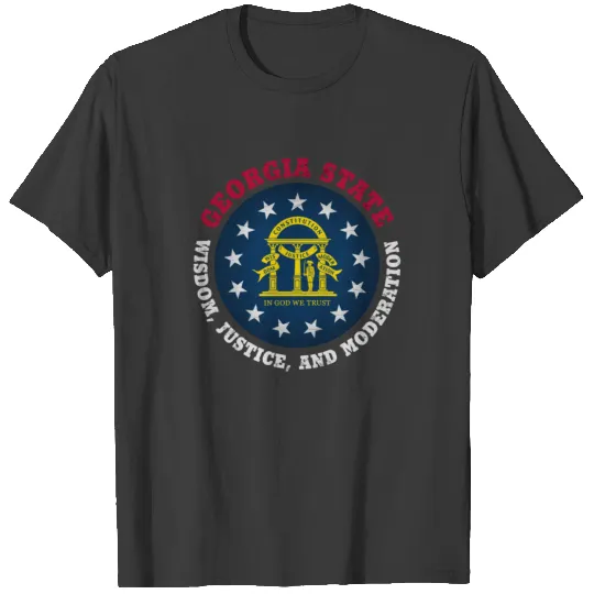 GEORGIA PEACH STATE FLAG T-shirt