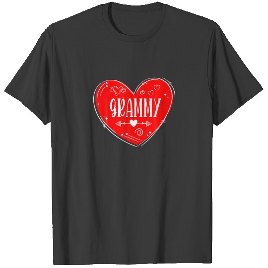 Funny Heart Grammy Family Matching Valentines Day T-shirt