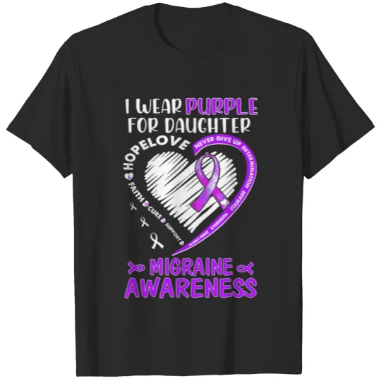 I wear for daughter migraine awareness T-shirt