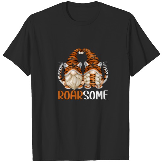 Funny Garden Gnomes Design For Roarsome Women Uniq T-shirt