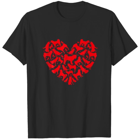 Discover Akita Dog Lover Funny Heart Akita Valentine's Day T-shirt