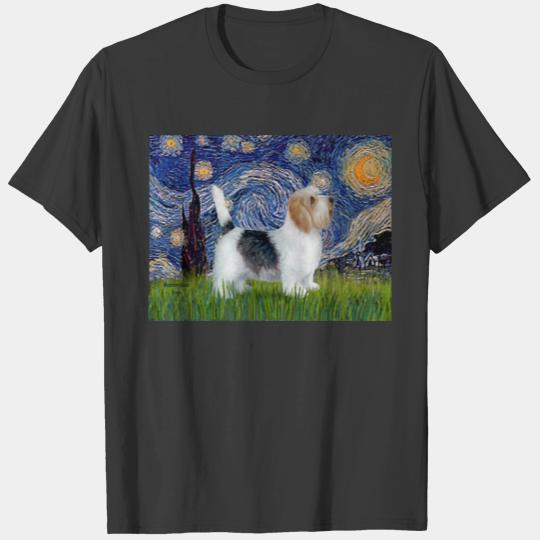 Starry Night - Petit Basset (PBGV) T-shirt