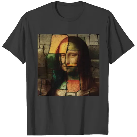 Pop Art Mona Lisa Dark T-shirt
