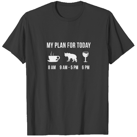 Funny Wild Gray Wolf Hunting Hunter My Plan For To T-shirt