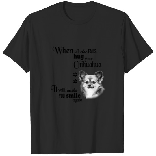Discover Chihuahua long haired modern cute dog breed slogan T-shirt