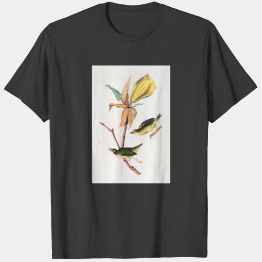 Kentucky Fly-catching Warbler Birds Illustration T-shirt