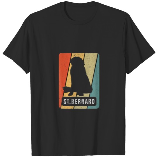 Discover Bernhardiner Vintage Saint Bernard Dog Dogs Paw Pa T-shirt