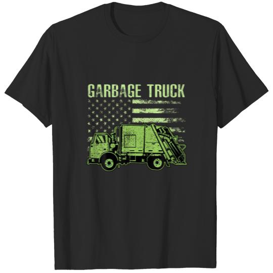 Discover Funny Boy's Vintage Garbage Truck T-shirt