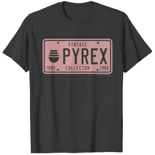 License Plate - Vintage Pyrex Collector (Pink) T-shirt