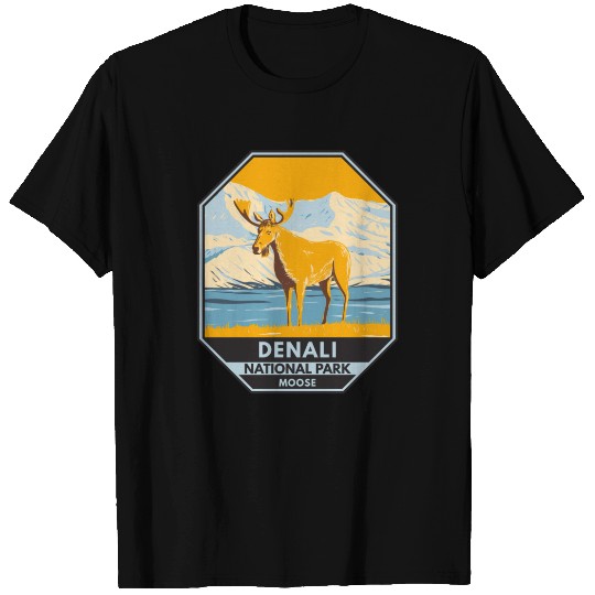 Denali National Park Alaska Moose Vintage T-shirt
