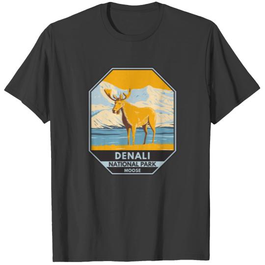 Denali National Park Alaska Moose Vintage T-shirt