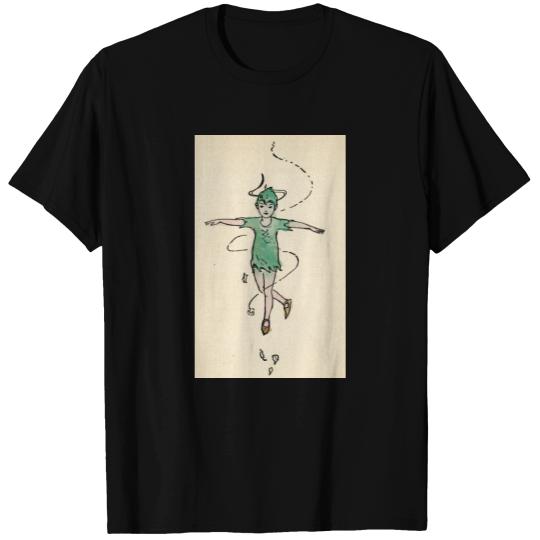 Peter Pan hand painted in 1920s T-shirt
