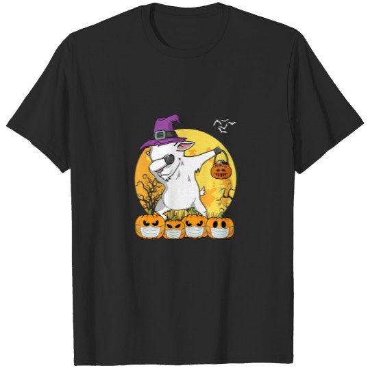 Discover Goat Dabbing Witch Pumpkin Funny Dog Halloween T-shirt