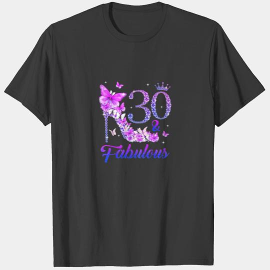 Womens Butterflies High Heels 30 T-shirt