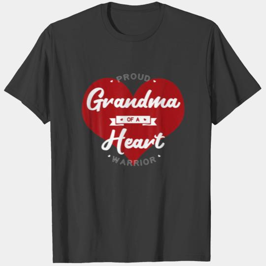 Proud Grandma Of A Heart Warrior CHD Surgery Trans T-shirt