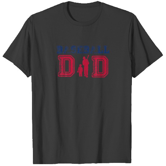 Vintage Baseball Dad Funny Fathers Day Gift T-shirt