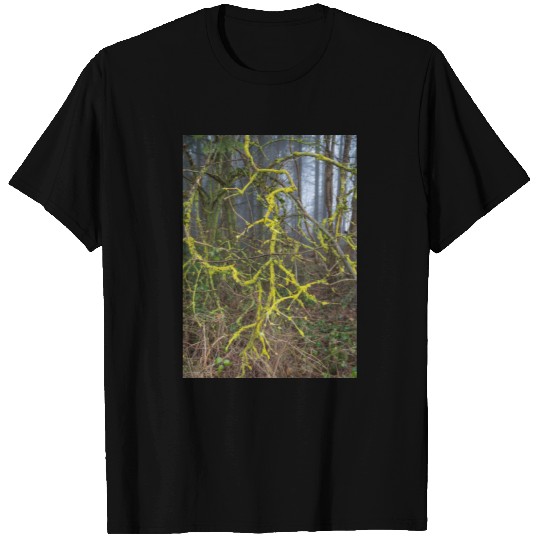 Overgrown branches with green moss T-shirt