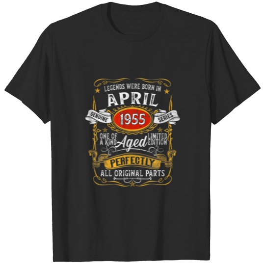 Discover April 1955 67Th Birthday 67 Years Old Limited Edit T-shirt