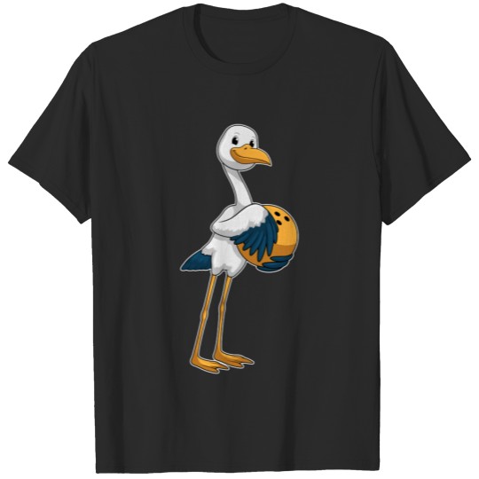 Discover Stork at Bowling with Bowling ball T-shirt