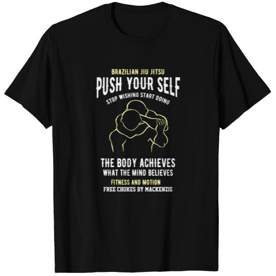 BJJ Edit Text Push Yourself Brazilian Jiu Jitsu T-shirt