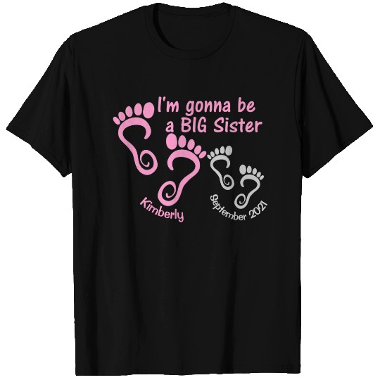 Future Big Sister Footprints T-shirt