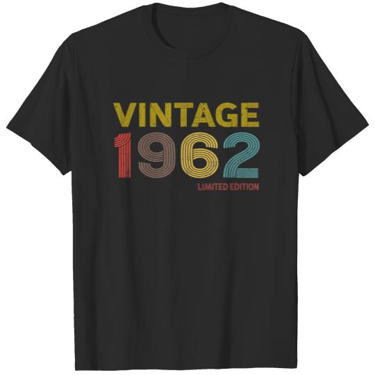 Vintage 1962 Limited Edition 60Th Birthday T-shirt