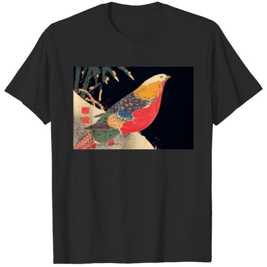 Discover Golden Pheasant in the Snow by Ito Jakuchu T-shirt
