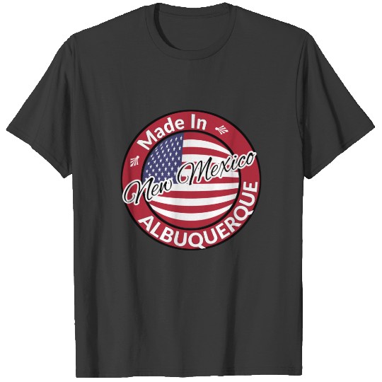 Made in Albuquerque New Mexico USA Flag T-shirt