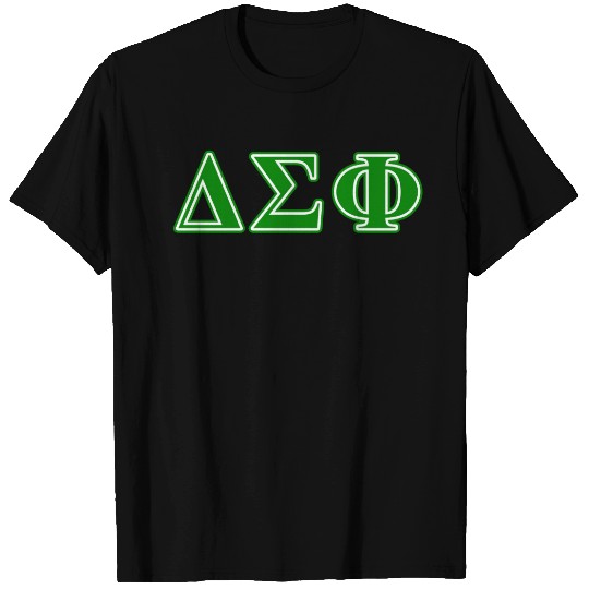 Delta Sigma Phi Green Letters T-shirt