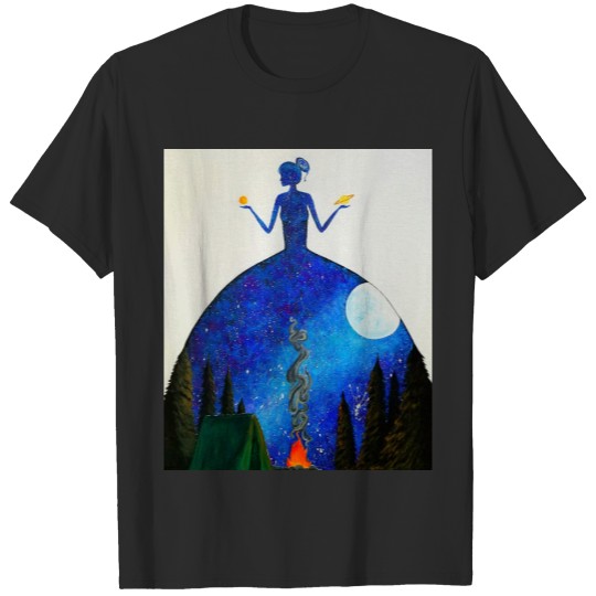 Mother Nature- Humanity Illusion Abstract Galaxy T-shirt