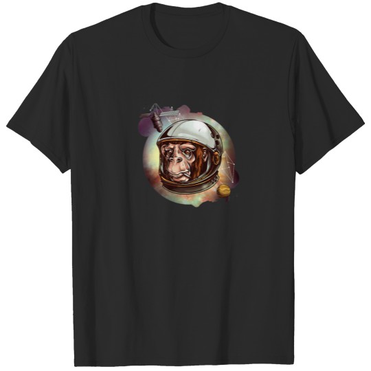 Discover Monkey Planets Space T-shirt