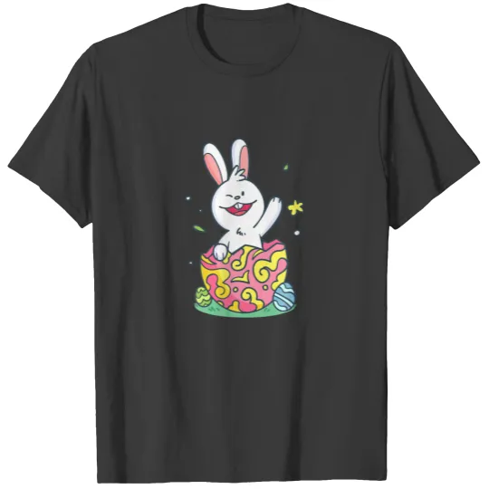 Bunny Face Happy Easter Day For Boys Men Kids Matc T-shirt