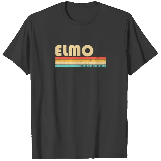 ELMO Name Personalized Funny Retro Vintage Birthda T-shirt