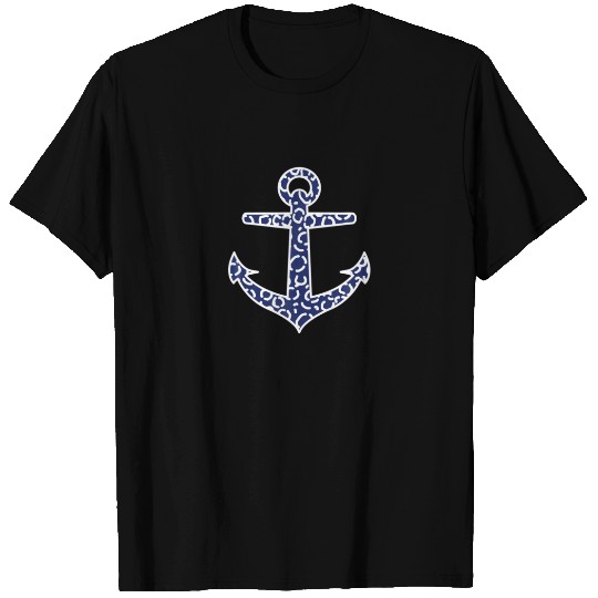 Funny Leopard Print Anchor T-shirt