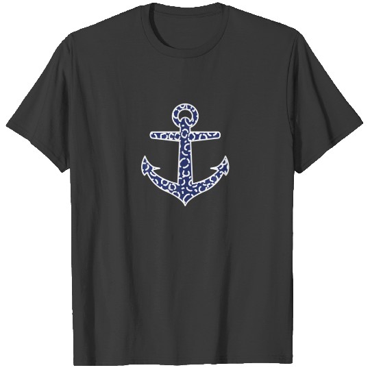 Funny Leopard Print Anchor T-shirt