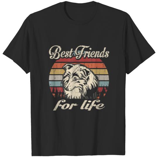 Discover Sheltie Best Friends For Life Funny Vintage Retro T-shirt