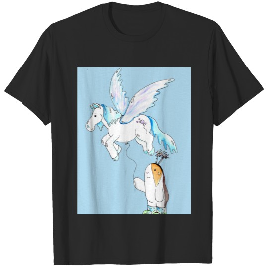 Discover Cutie the Guinea Pig and Her Pegasus Balloon T-shirt
