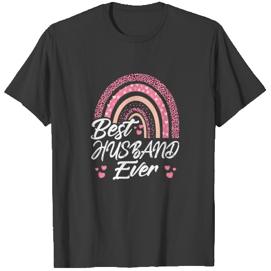 Funny Best Husband Ever Rainbow Fathers Day For Me T-shirt