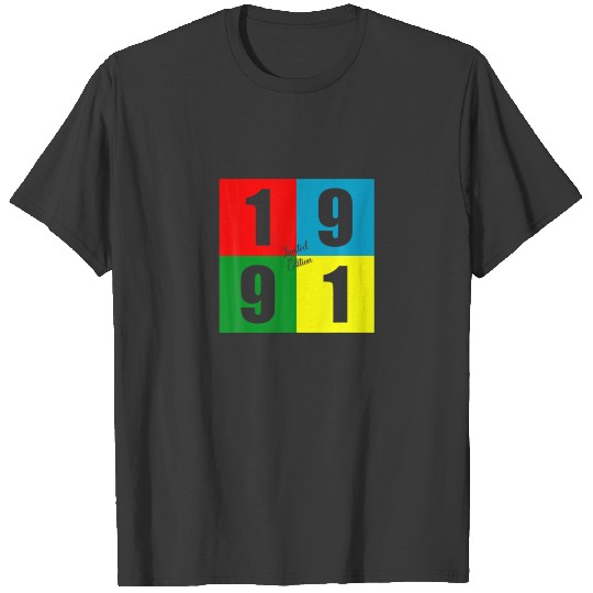 Discover Born In 1991 Retro Vintage 31St Limited Edition Bi T-shirt